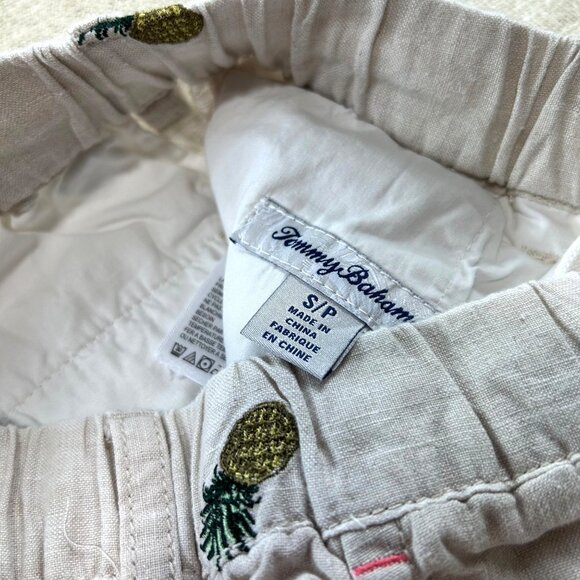 Tommy Bahama Men's SZ Small Flamingo Tango 100% Linen Short - Picture 4 of 8